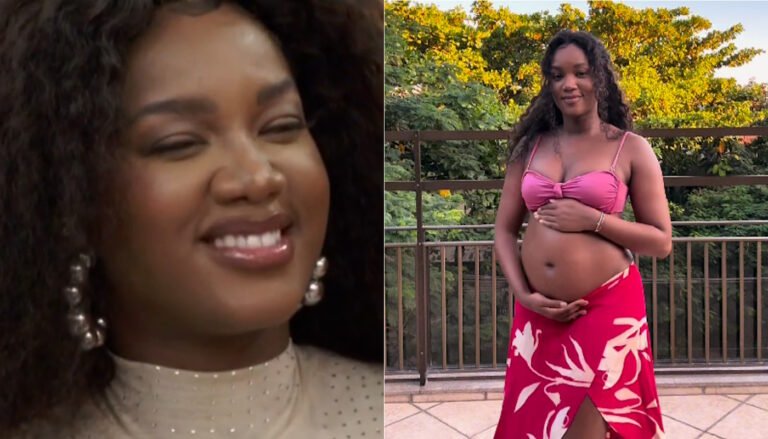 Iza está grávida e espera a primeira filha, Nala (Crédito: Reprodução/Globoplay | Reprodução/Instagram @iza)