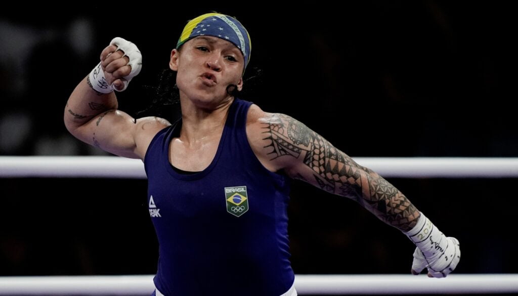 Bia foi prata nas Olimpíadas de Tóquio Beatriz foi a segunda boxeadora a chegar a um pódio olímpico (Crédito: Alexandre Loureiro/COB)