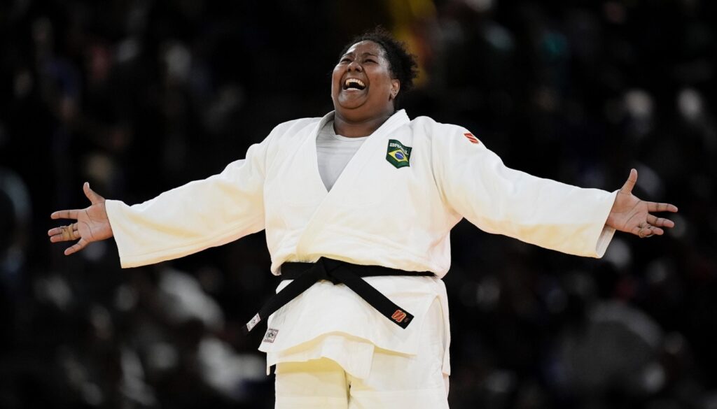 Beatriz Souza lutou contra a israelense Raz Hershko na final (Crédito: Alexandre Loureiro/COB)