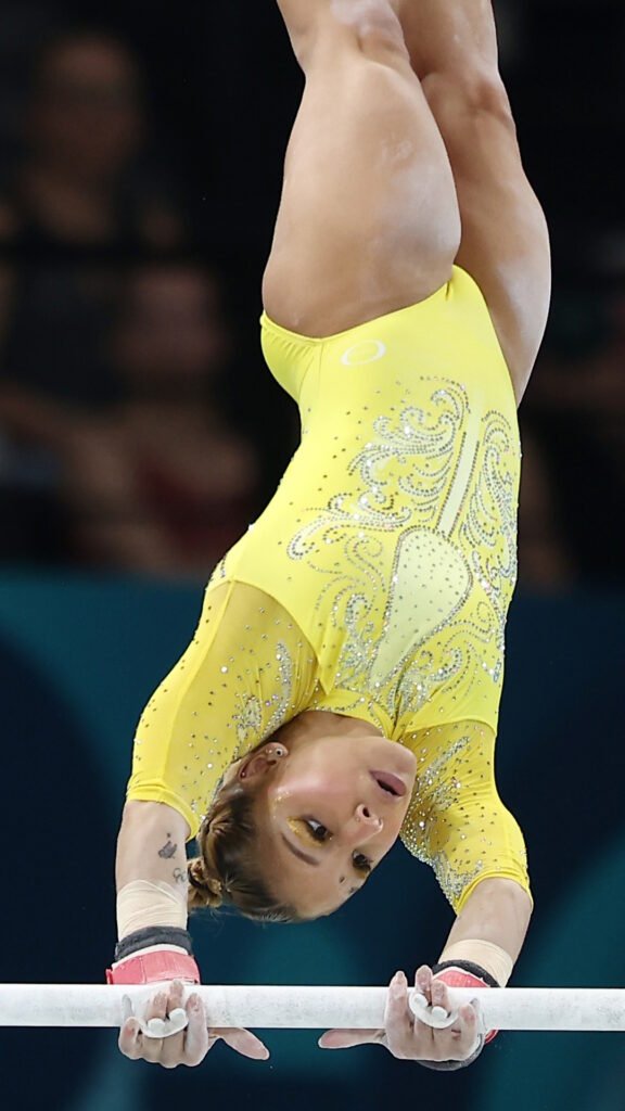 Flávia Saraiva na final do individual geral em Paris 2024 (Crédito: Luiza Moraes/COB)