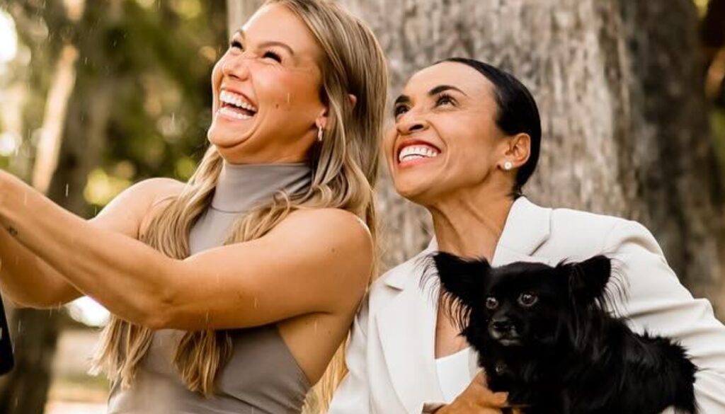 Carrie e Marta (Crédito: Reprodução/Instagram @carrie__lawrence e @martasilva10)