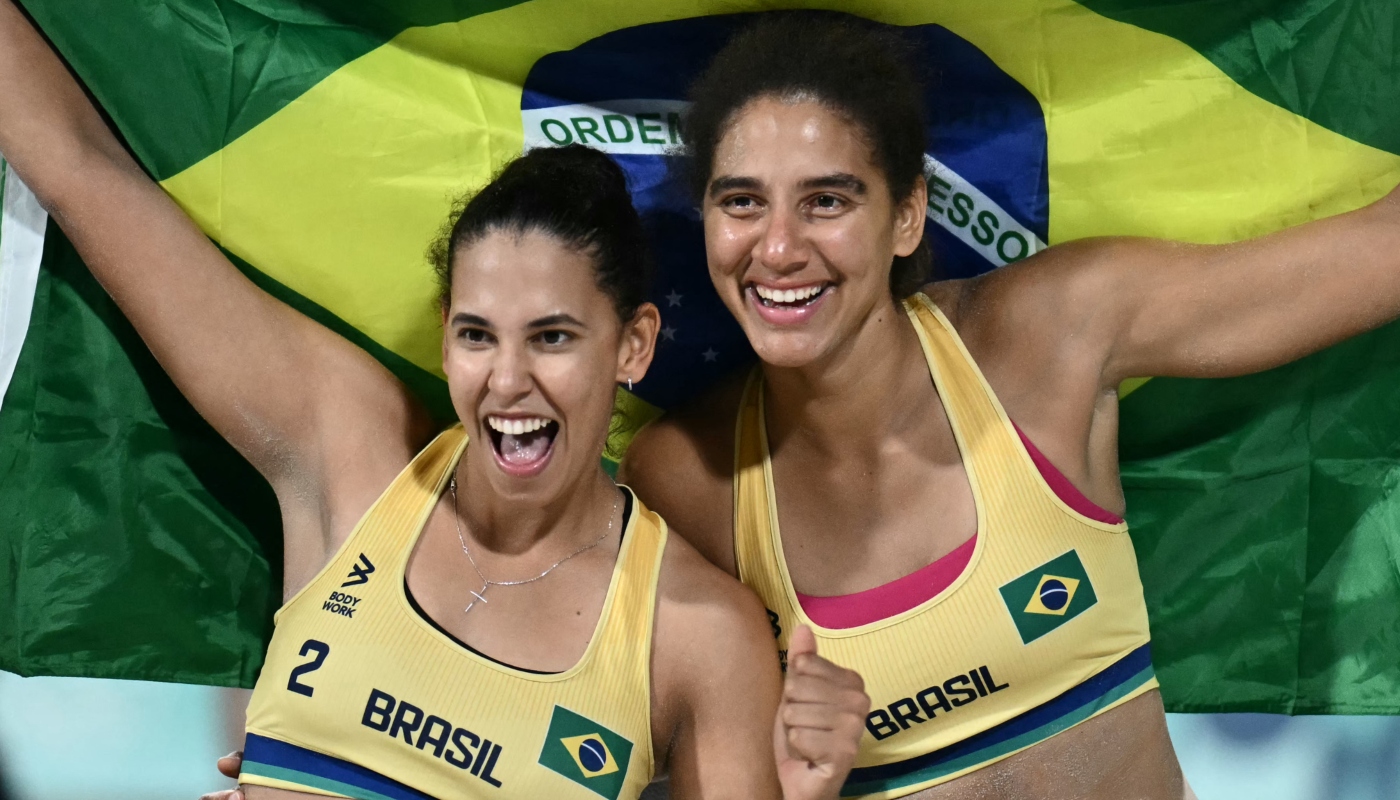 Duda e Ana Patrícia (Crédito: CARL DE SOUZA/AFP via Getty Images)