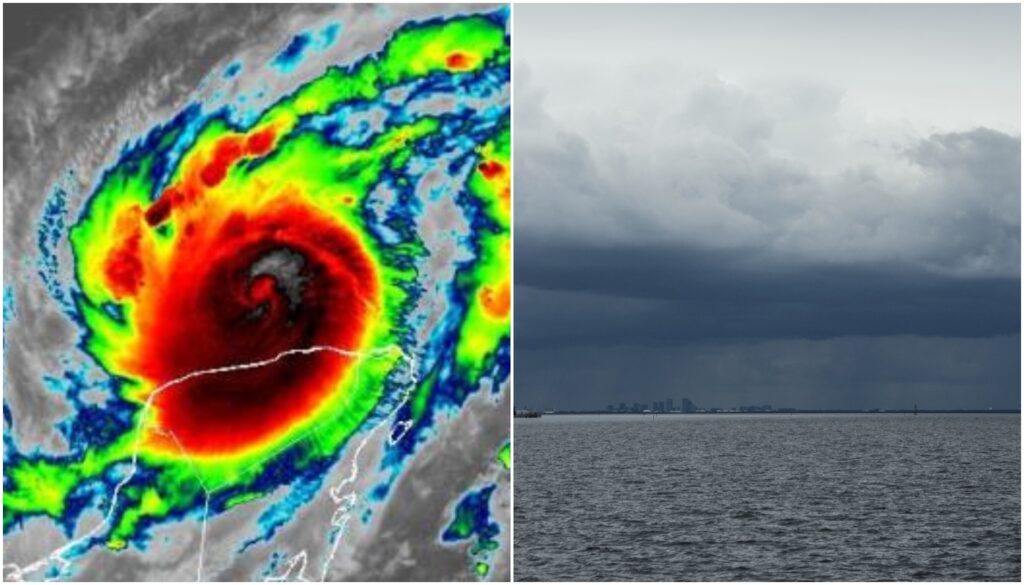 Furacão Milton (Crédito: Divulgação/National Oceanic and Atmospheric Administration | BRYAN R. SMITH/AFP via Getty Images