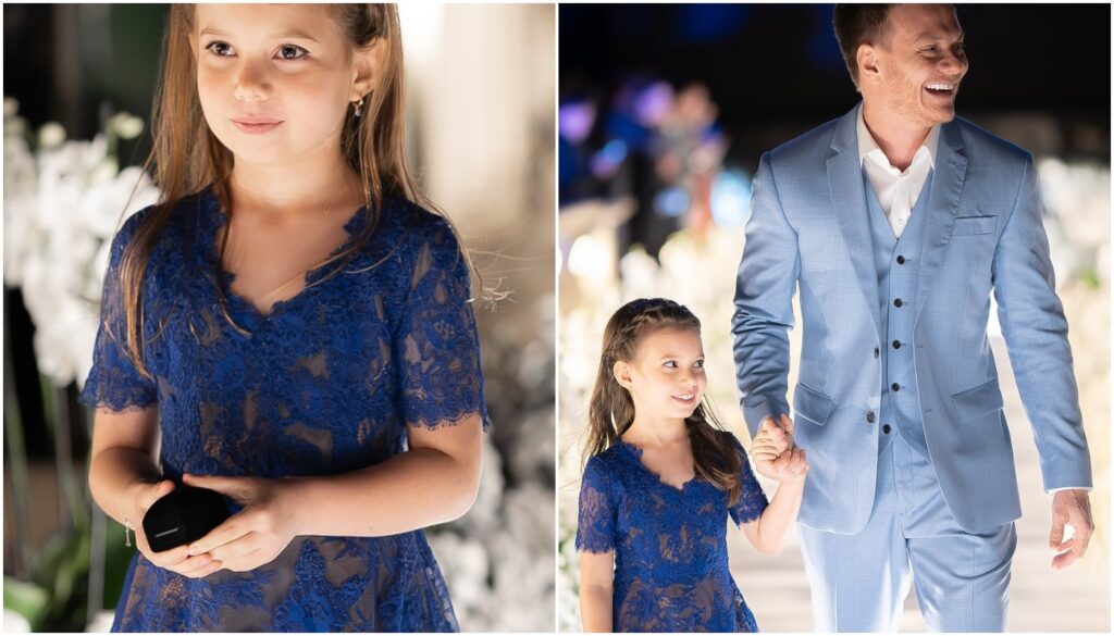 Melinda com o pai, Michel Teló (Crédito: Reprodução/Instagram @tatafersoza)