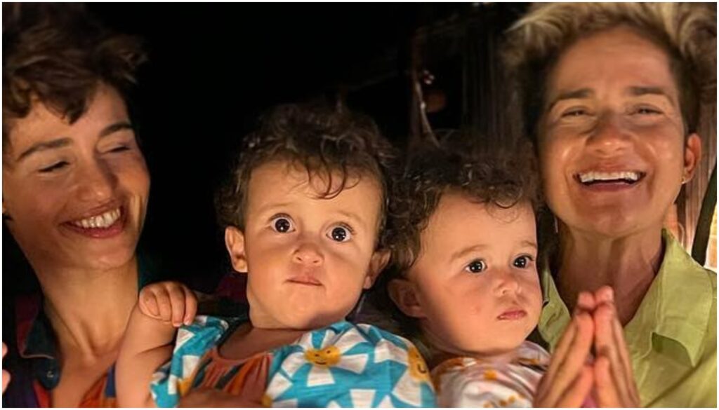 nanda costa e família
