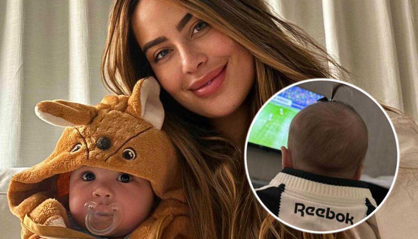 Irmã de Neymar mostra caçula do jogador assistindo a partida de futebol com ela: “Pé quente”