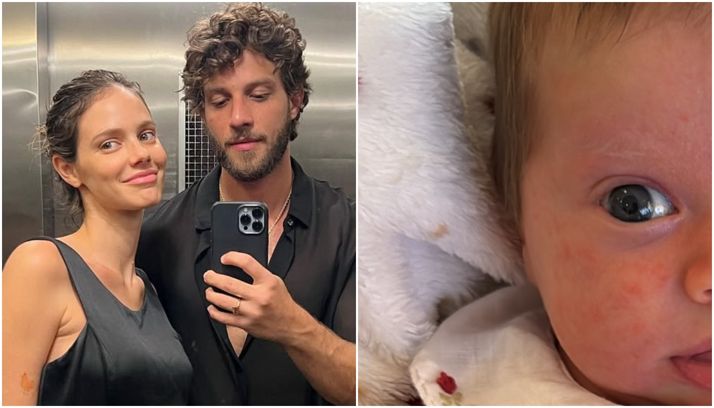 chay suede, esposa e filha