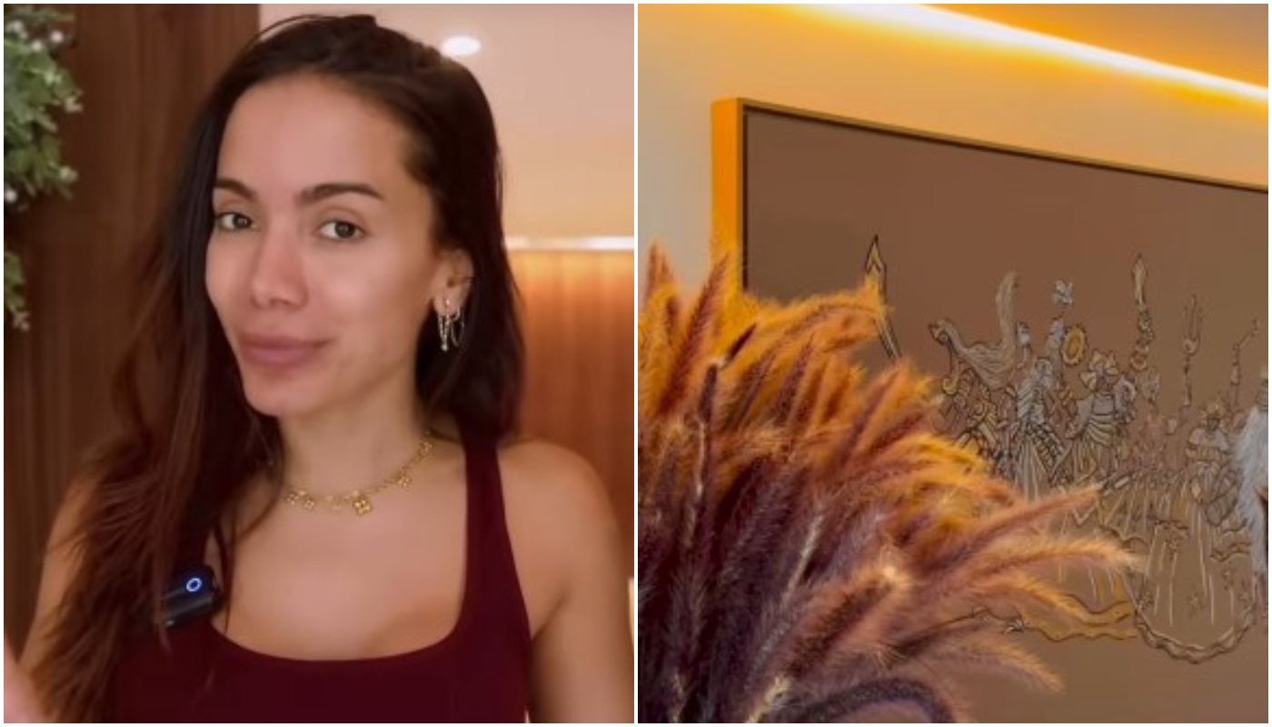 Decoração diferentona da nova casa de Anitta tem tons neutros, itens religiosos e mais