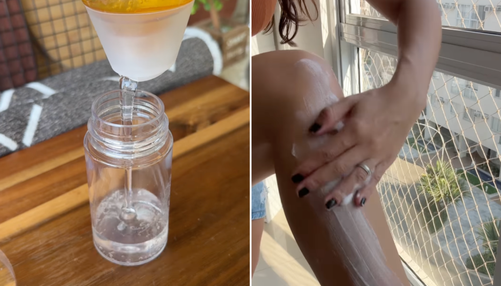 Espuma de depilação caseira