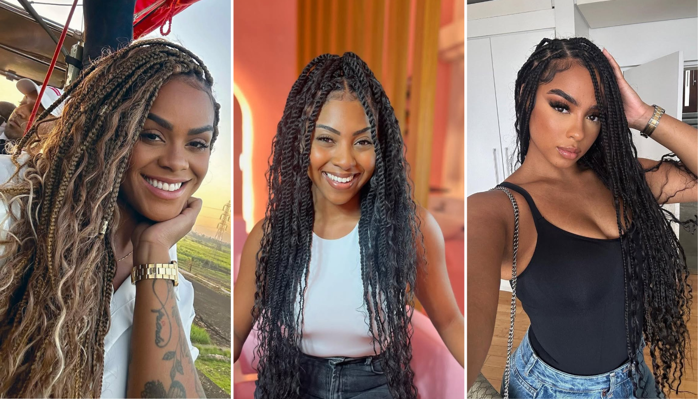 (Crédito: Reprodução/Instagram @laisoliveira | Reprodução/Instagram @studiorainhanala | Reprodução/Instagram @alice_trancista)