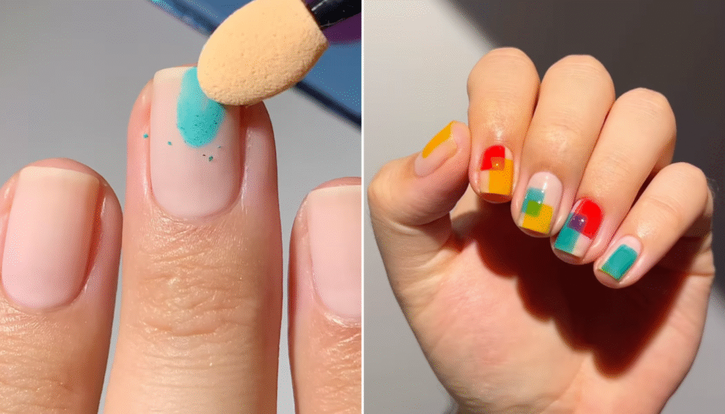 Sombras coloridas são a solução para você pintar as unhas sem precisar gastar com vários esmaltes