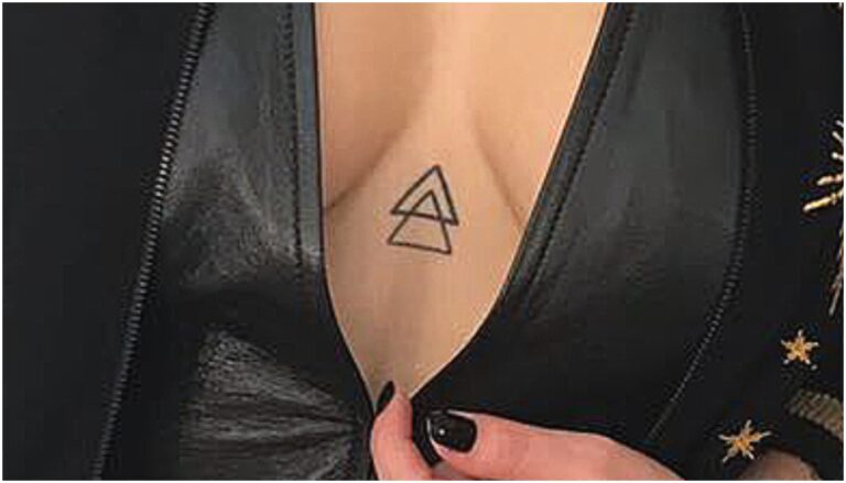 tatuagem triângulos