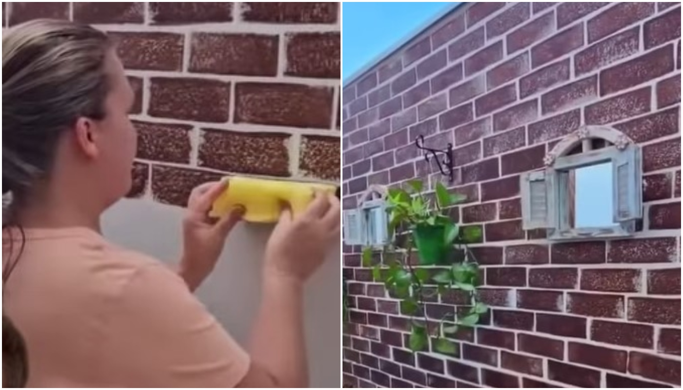 tinta parede esponja