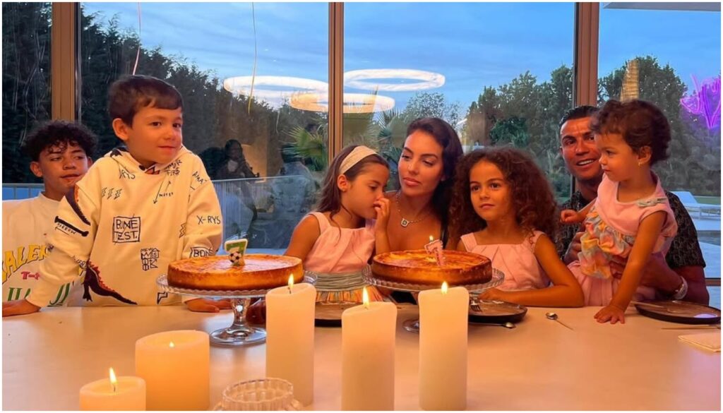 família cristiano ronaldo
