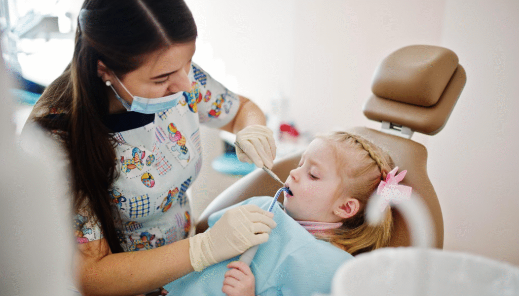 levar o bebê ao dentista