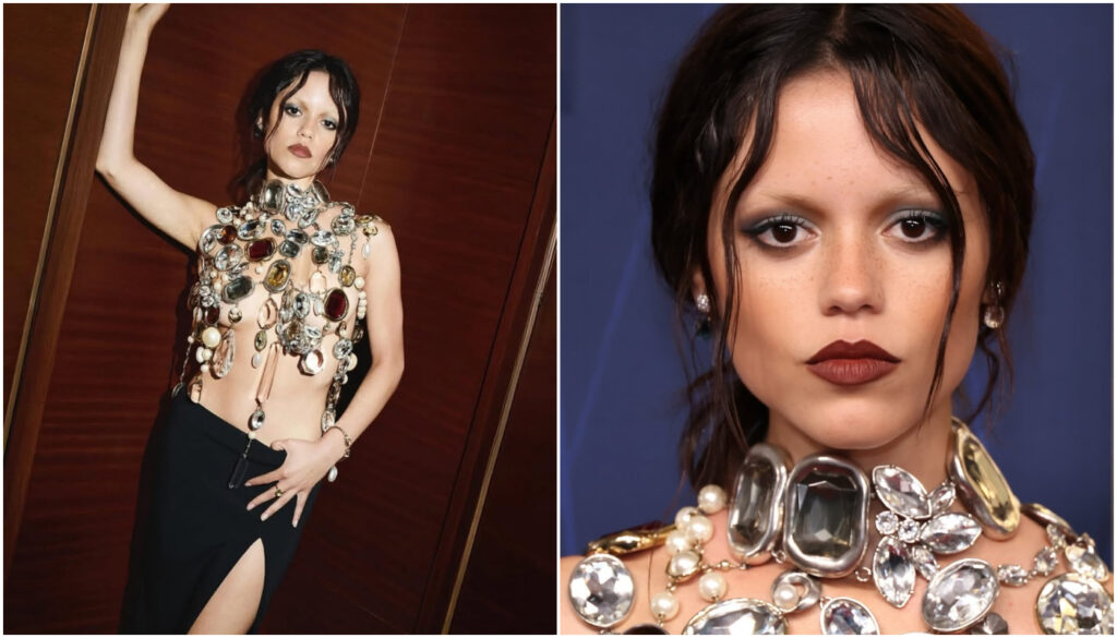 Look de Jenna Ortega no Emmy 2025