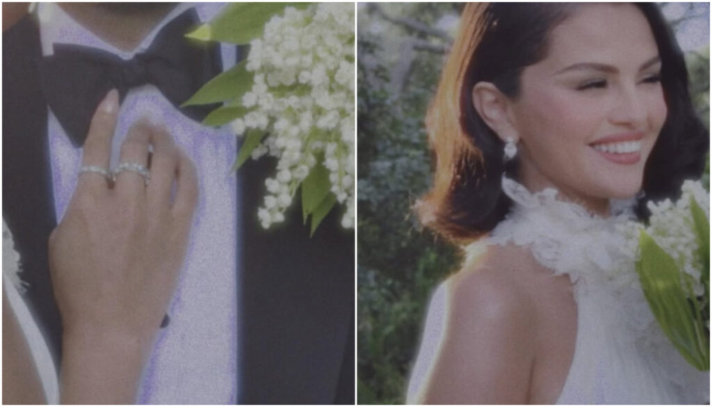 Acessórios de noiva de Selena Gomez; setembro de 2025