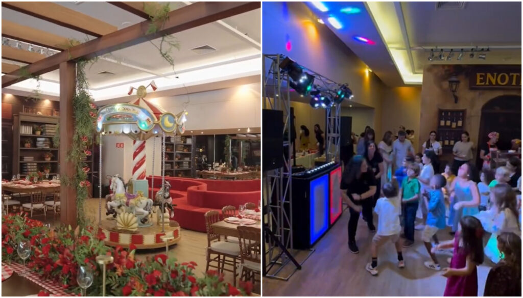 Festa de aniversário com tema "Poderoso Chefão"; 1º ano de Domenino; Bia Napolitano e Paulinho; setembro de 2025