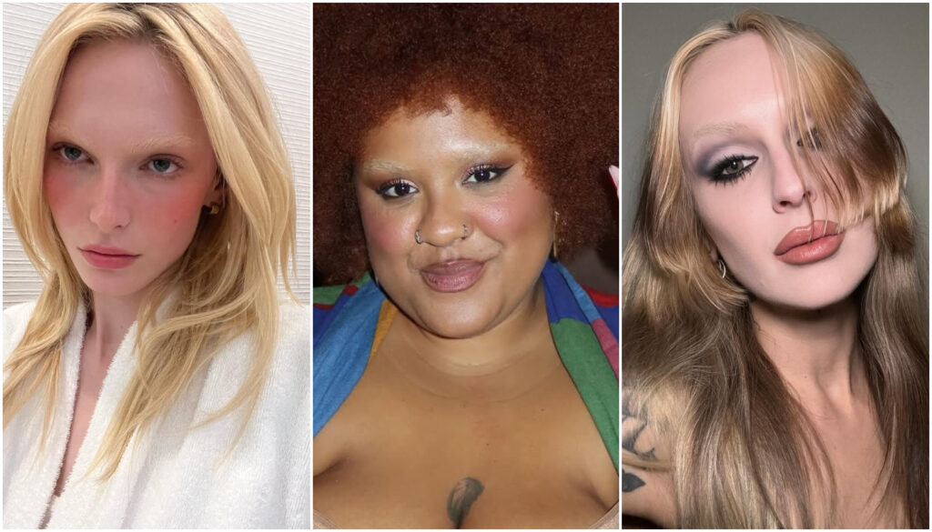 Sobrancelha descolorida