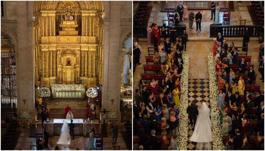 Cerimônia de casamento de Catarina Tourinho