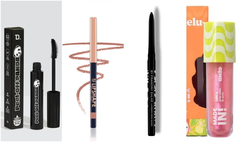 Nécessaire só com maquiagens nacionais e mais acessíveis