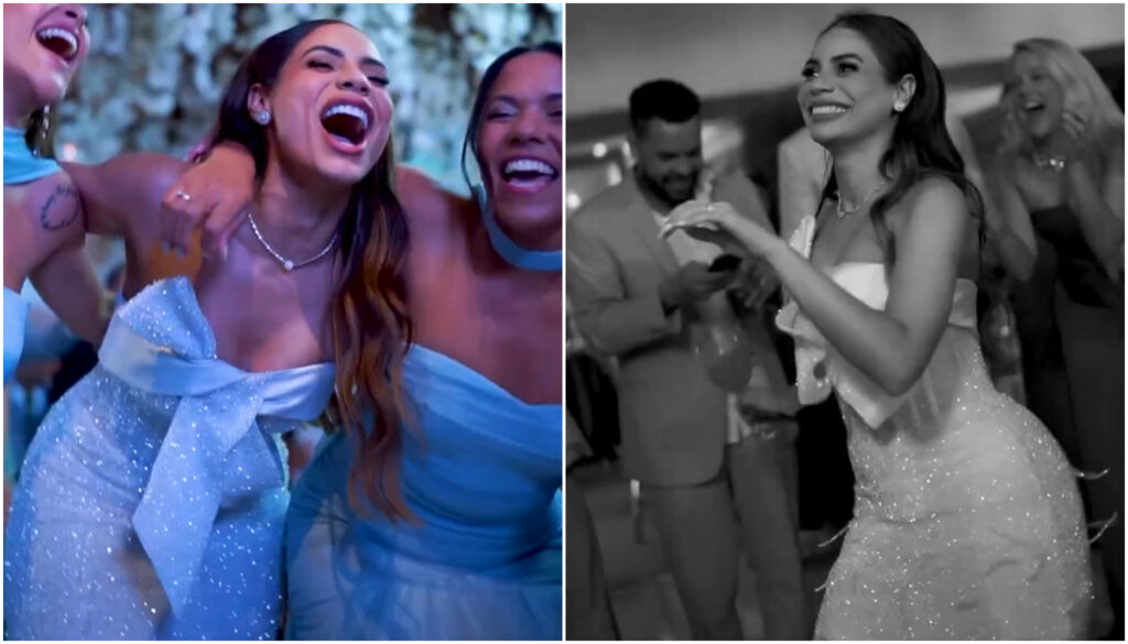 Vestido de Lexa para festa de casamento, em outubro de 2025