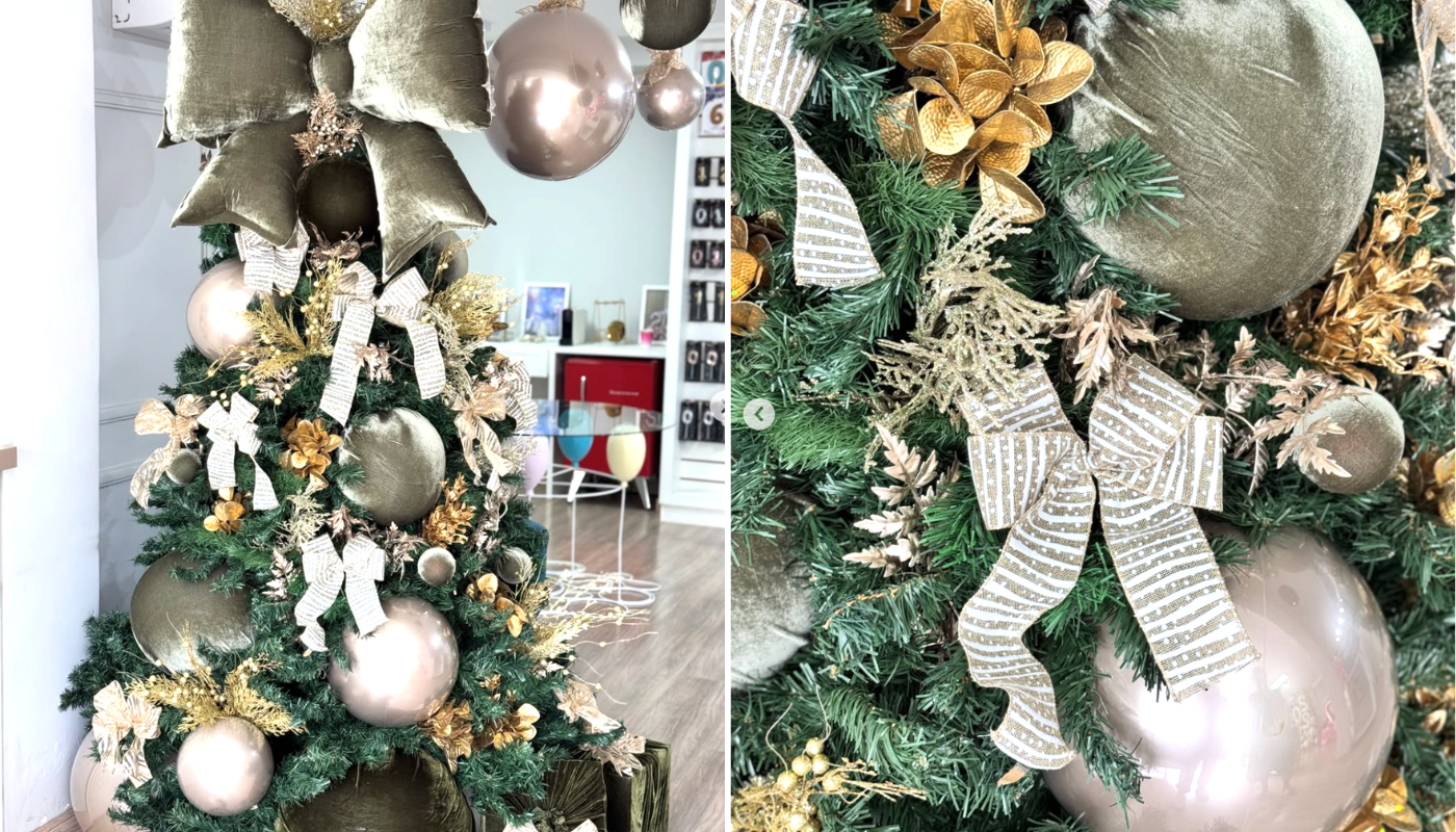 Balões fazem as vezes das bolas de Natal grandes e são muito mais baratas: como fazer