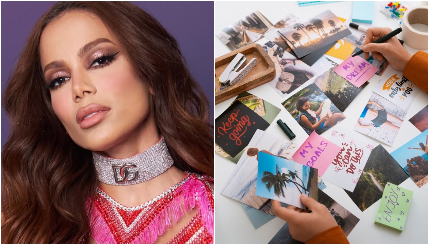 “Vision board” é técnica para definir metas que conquistou até Anitta