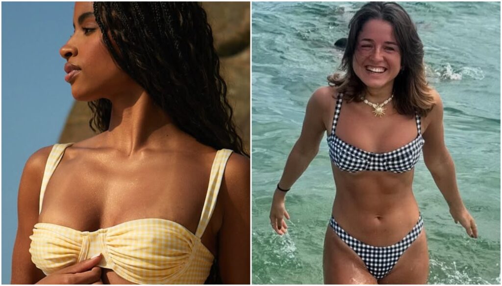 biquíni estampa vichy