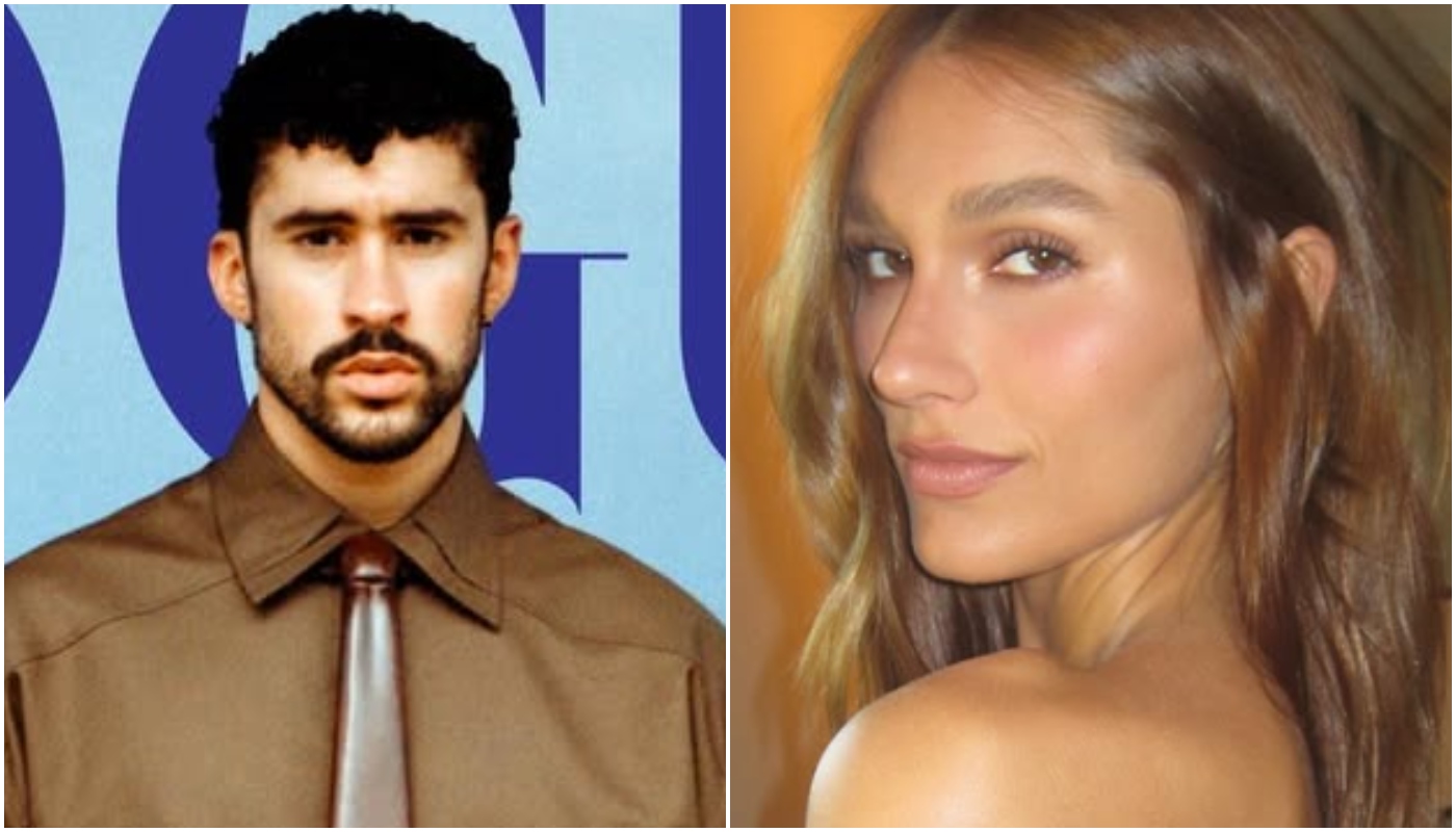 Cantor Bad Bunny usa gravata de madeira da marca de Sasha: custa mais de R$ 3 mil