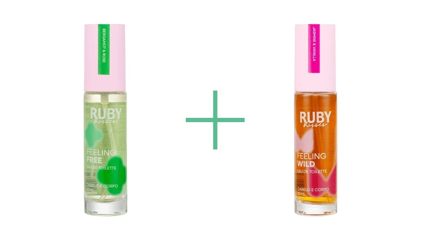 A nossa combinação favorita dos perfumes da Ruby Kisses (Crédito: Divulgação)