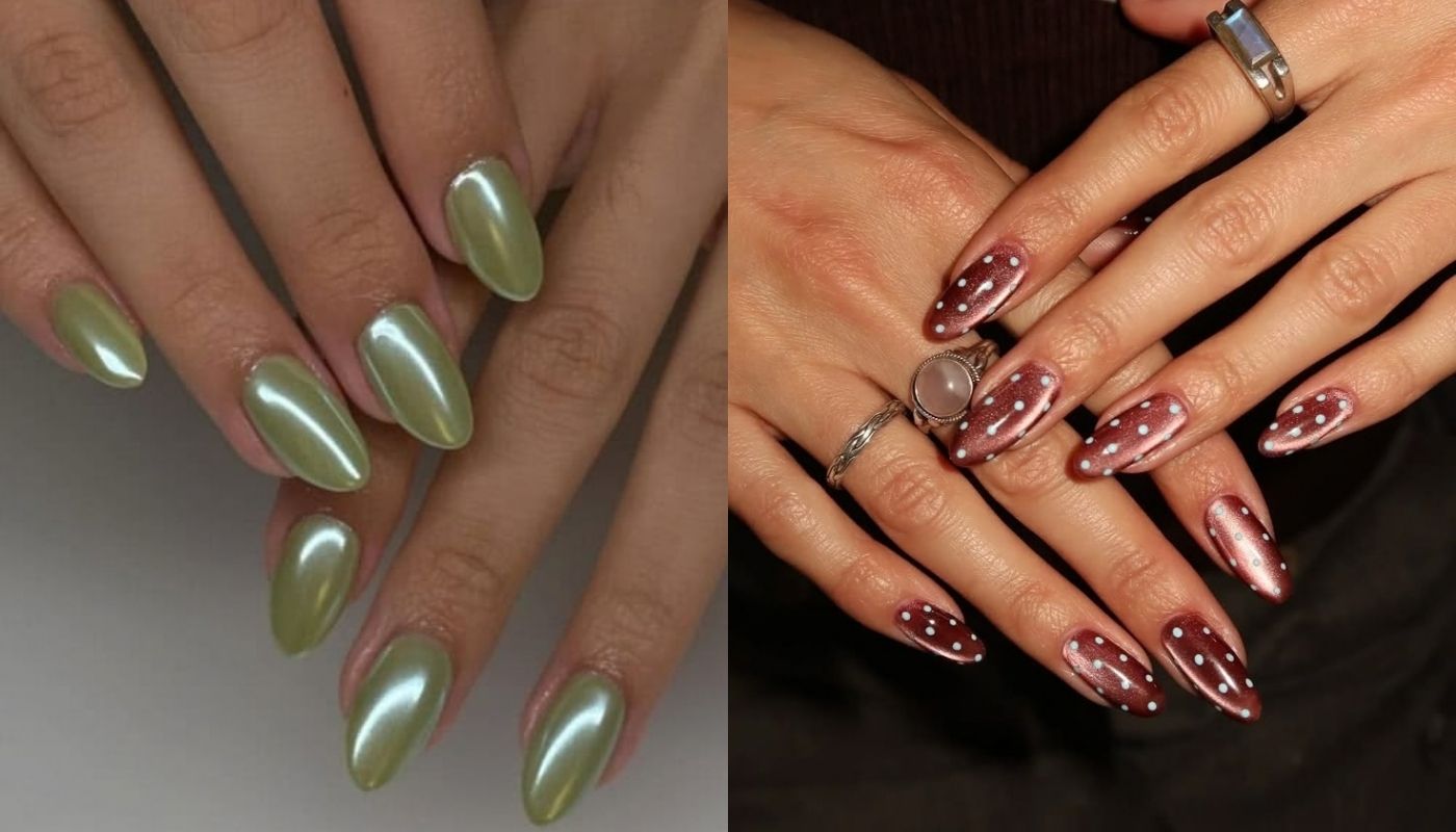 Unhas cromadas (Crédito: Reprodução/Pinterest)