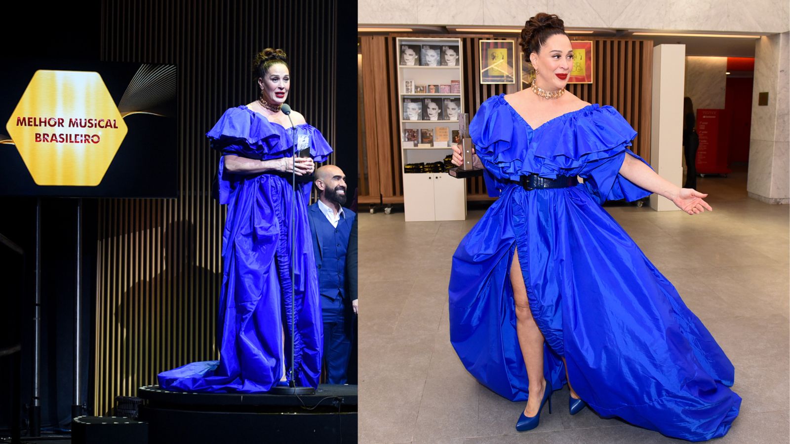 O longo deslumbrante de Claudia Raia na premiação