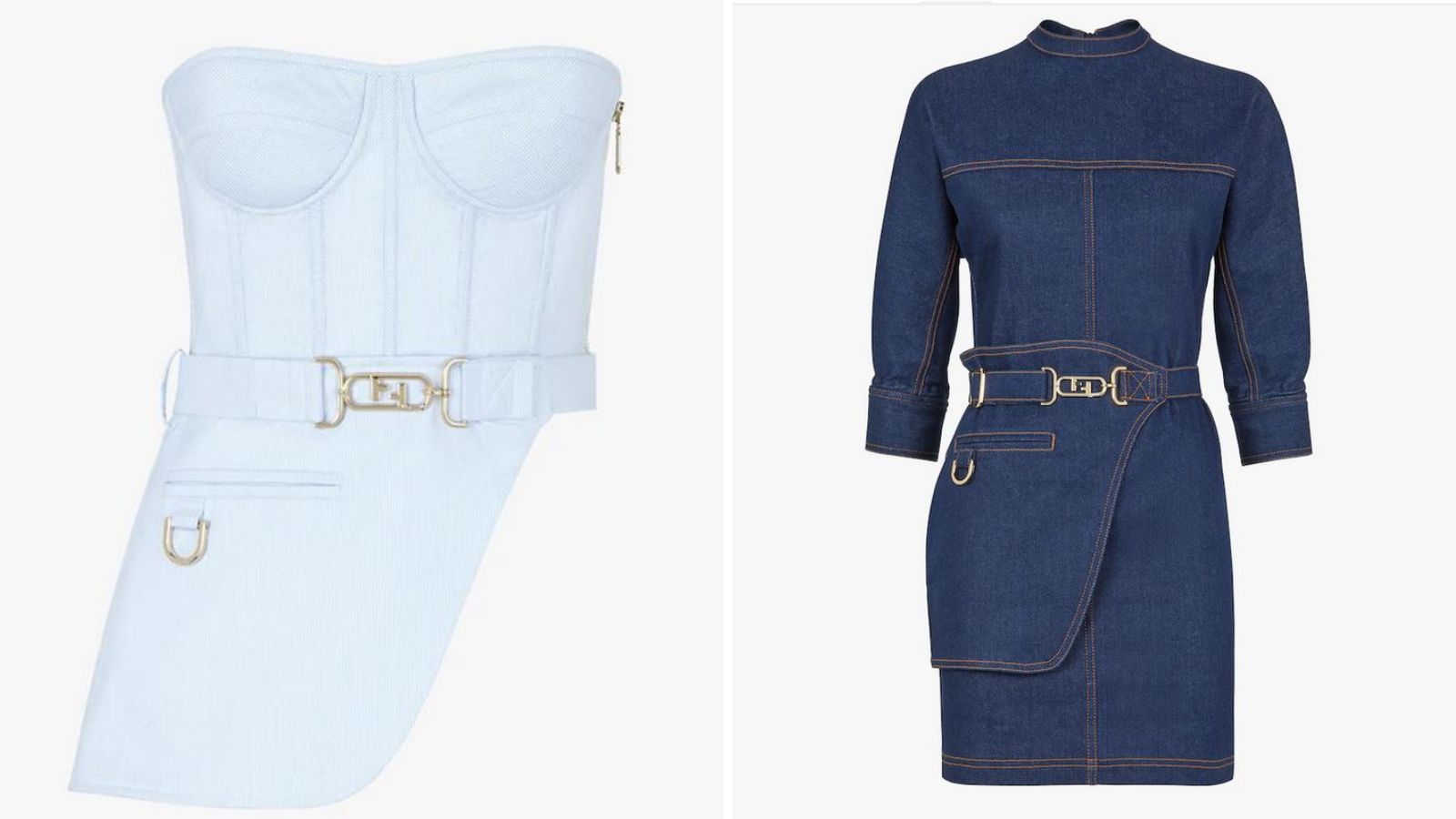 As peças da Fendi, usadas por Marina e Maisa, estão disponíveis apenas no site americano da marca italiana