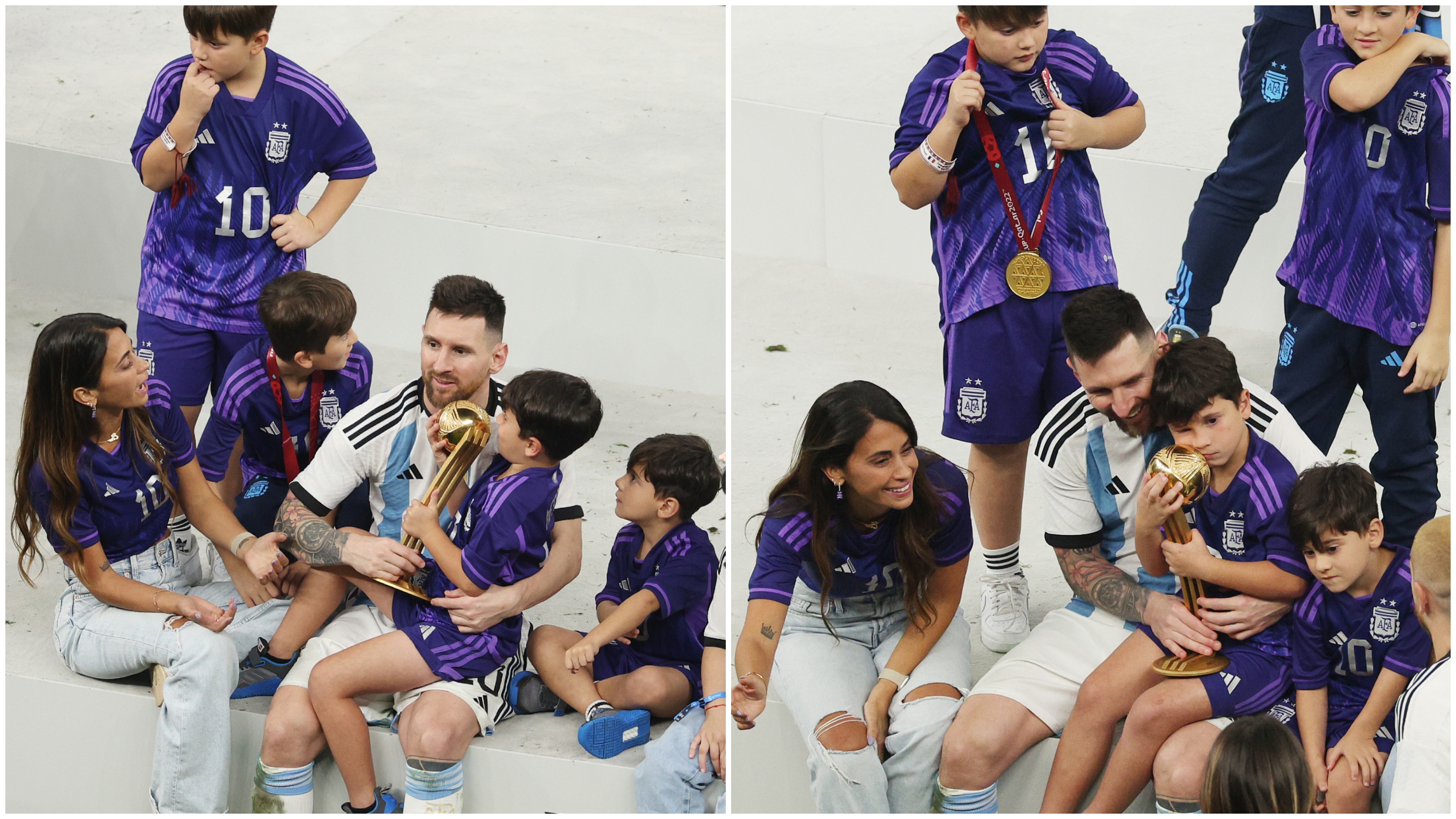 Juntos, Antonella e Messi são pais de três meninos, Ciro, Thiago e Mateo