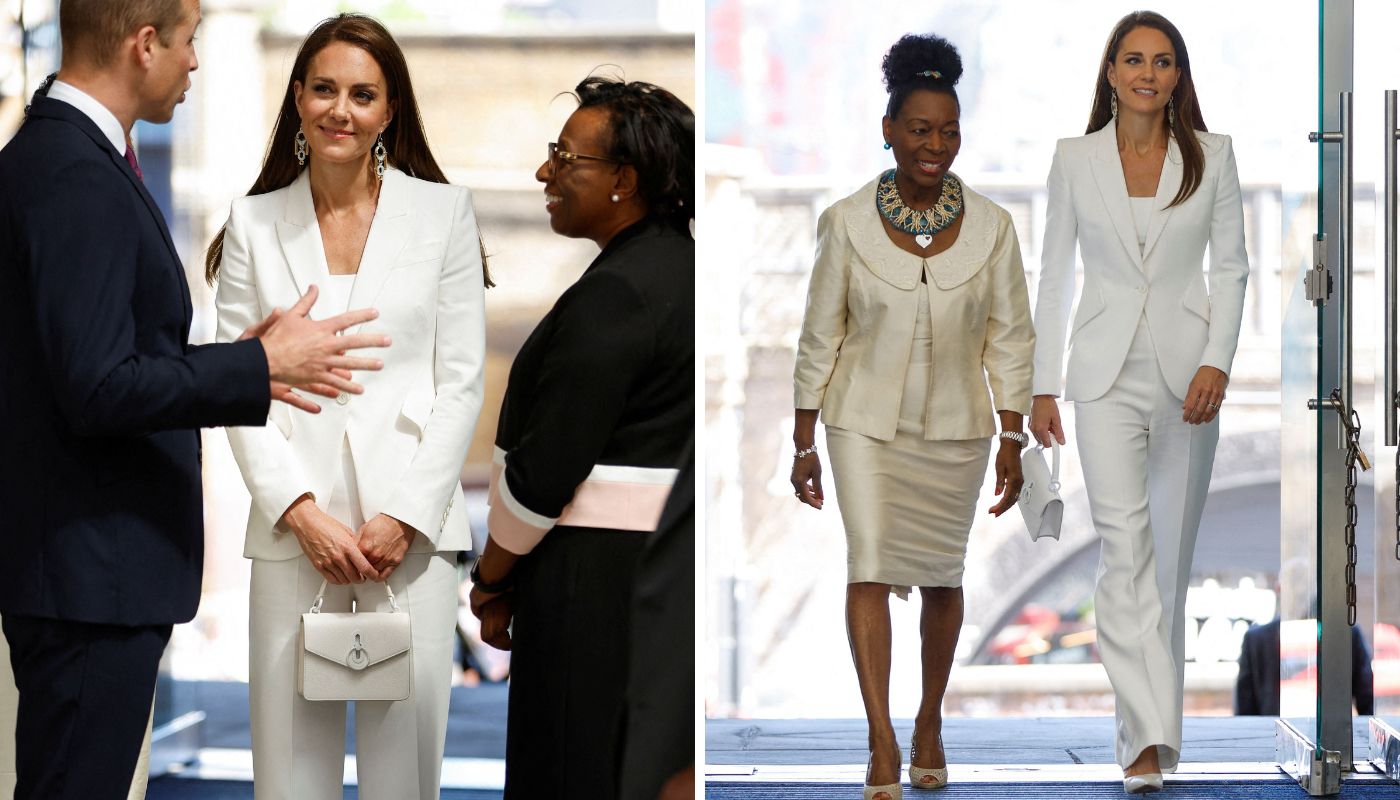 Look all-white atraiu os olhares para Kate Middleton.