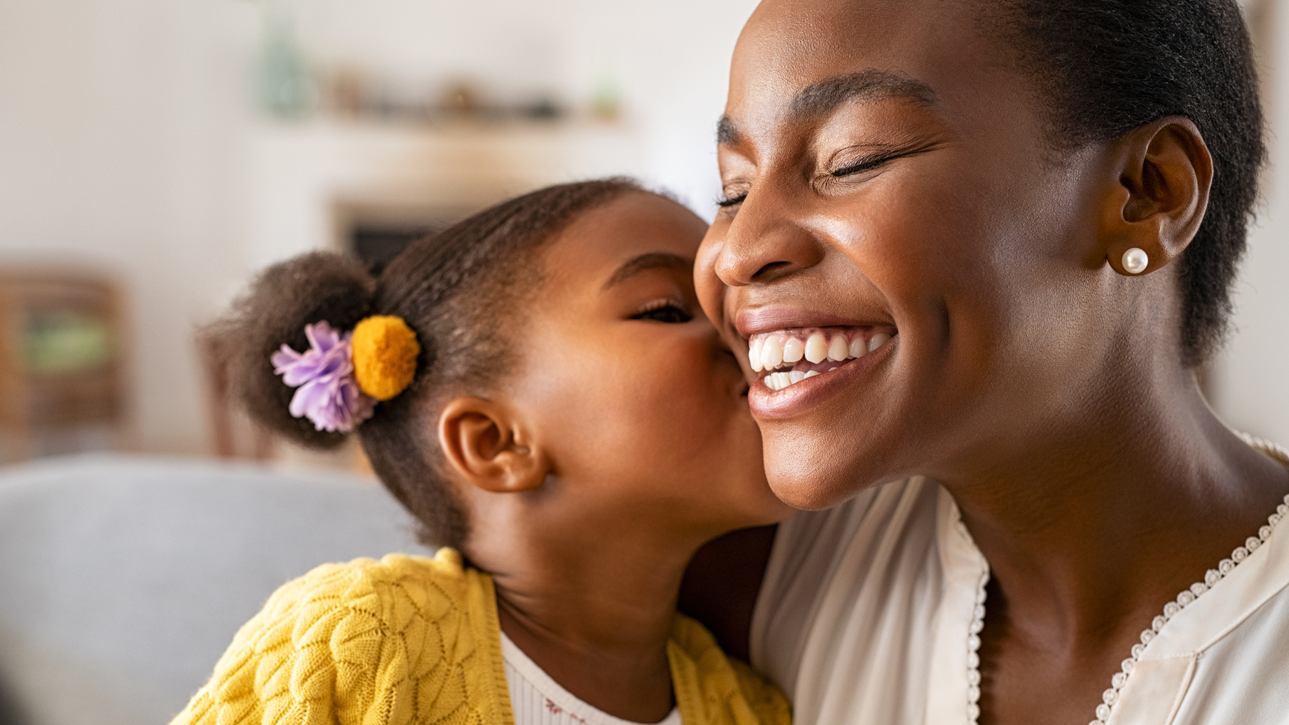 Afeto entre mãe e filha