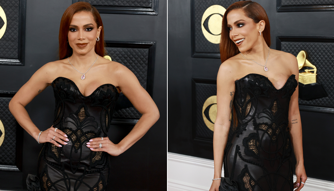 Look de Anitta no Grammy Awards é um Versace de 2003