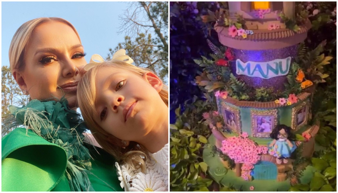 Filha de Eliana ganha festa com tema ‘Encanto’: decoração era um jardim com o cenário do filme!