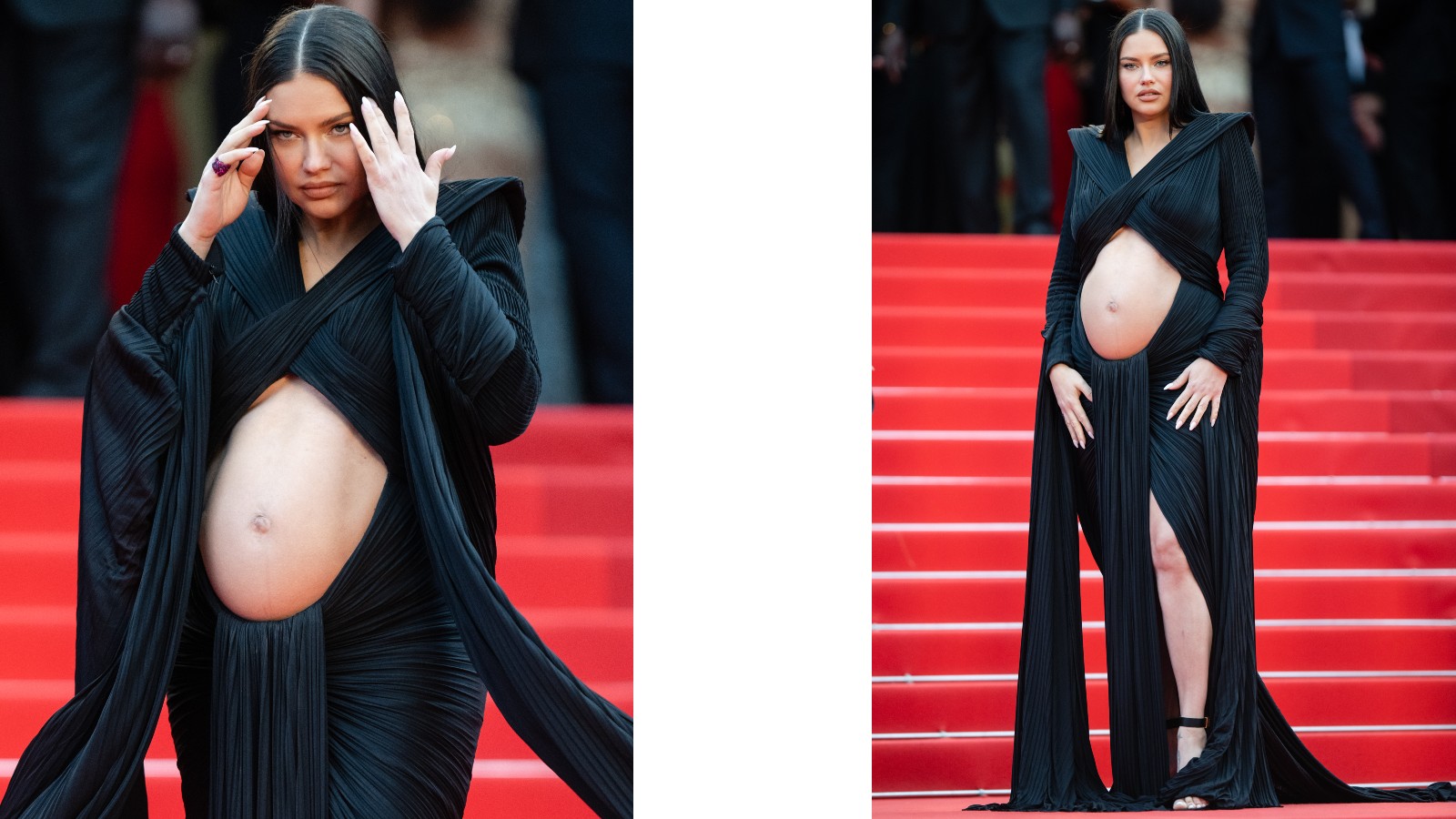 Adriana Lima grávida.