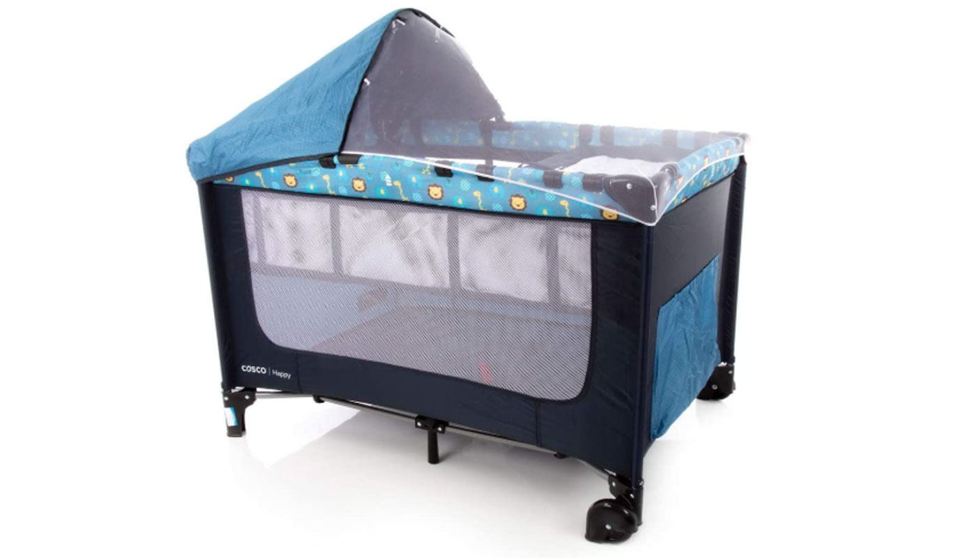 Berço portátil cabe em uma sacola e você leva para onde quiser