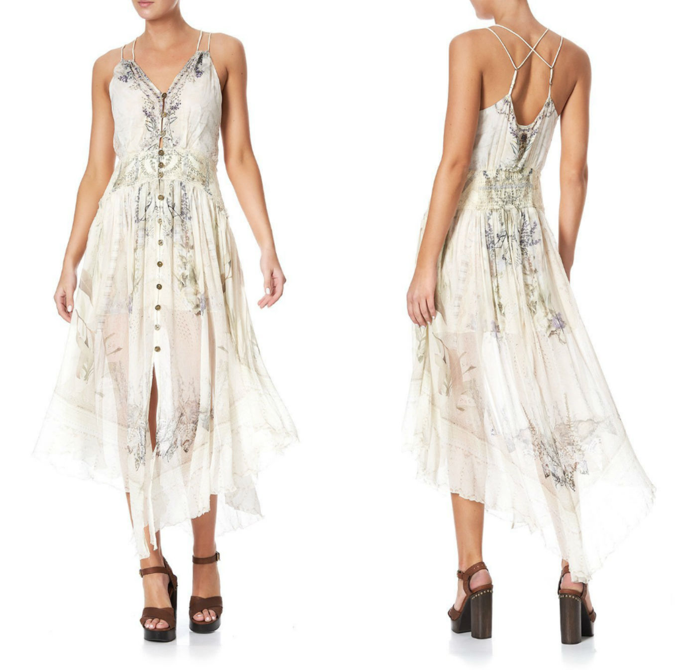 Vestidos boho de Grazi na Índia têm saiotes esvoaçantes e são da mesma marca: preços