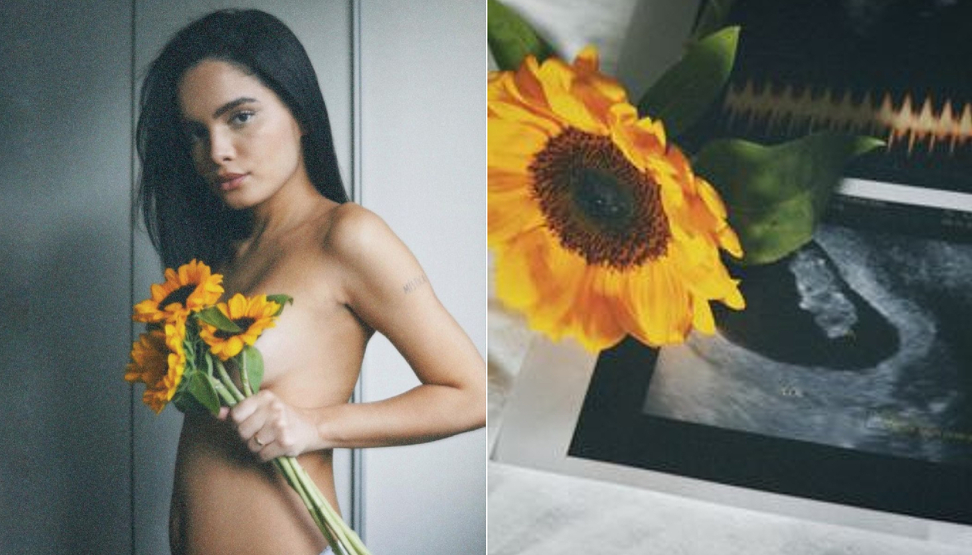 Carol Macedo anuncia 1ª gravidez com fotos que já mostram a barriga crescidinha: “Era surpresa”