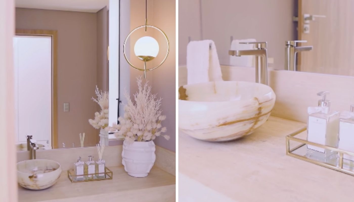 Lavabo da casa de Gabi Luthai