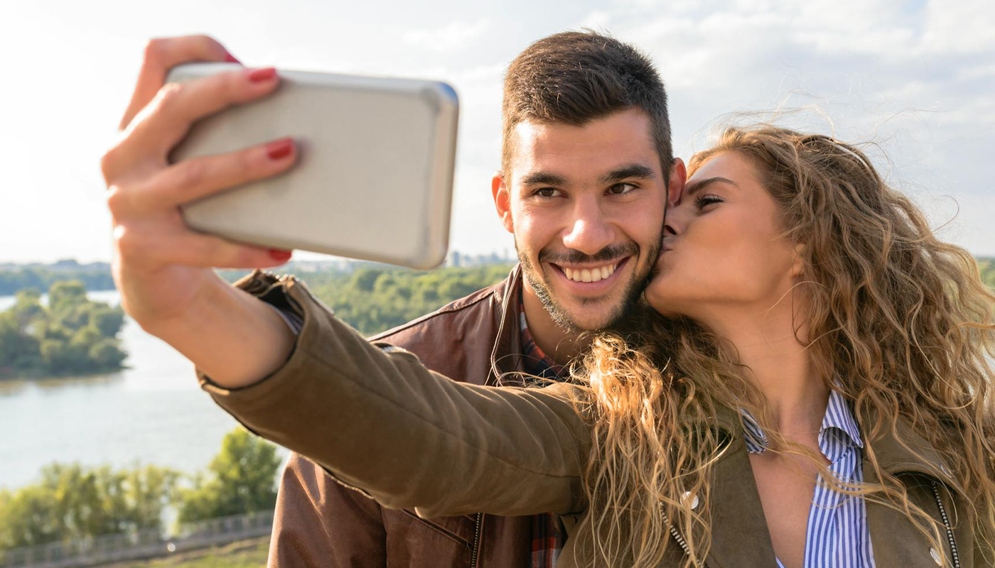 Selfie de casal