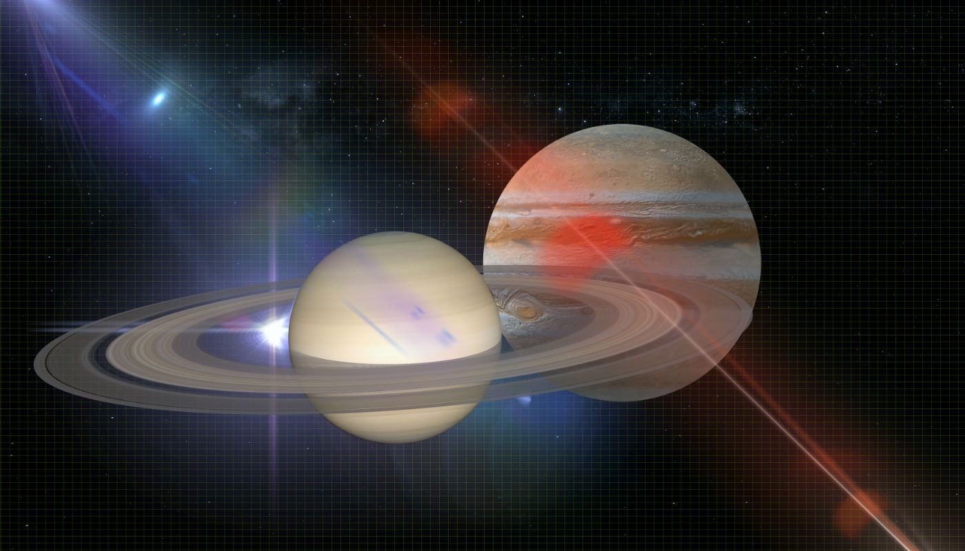 As incríveis imagens de Saturno e Júpiter lado a lado no céu: deu até para ver suas Luas