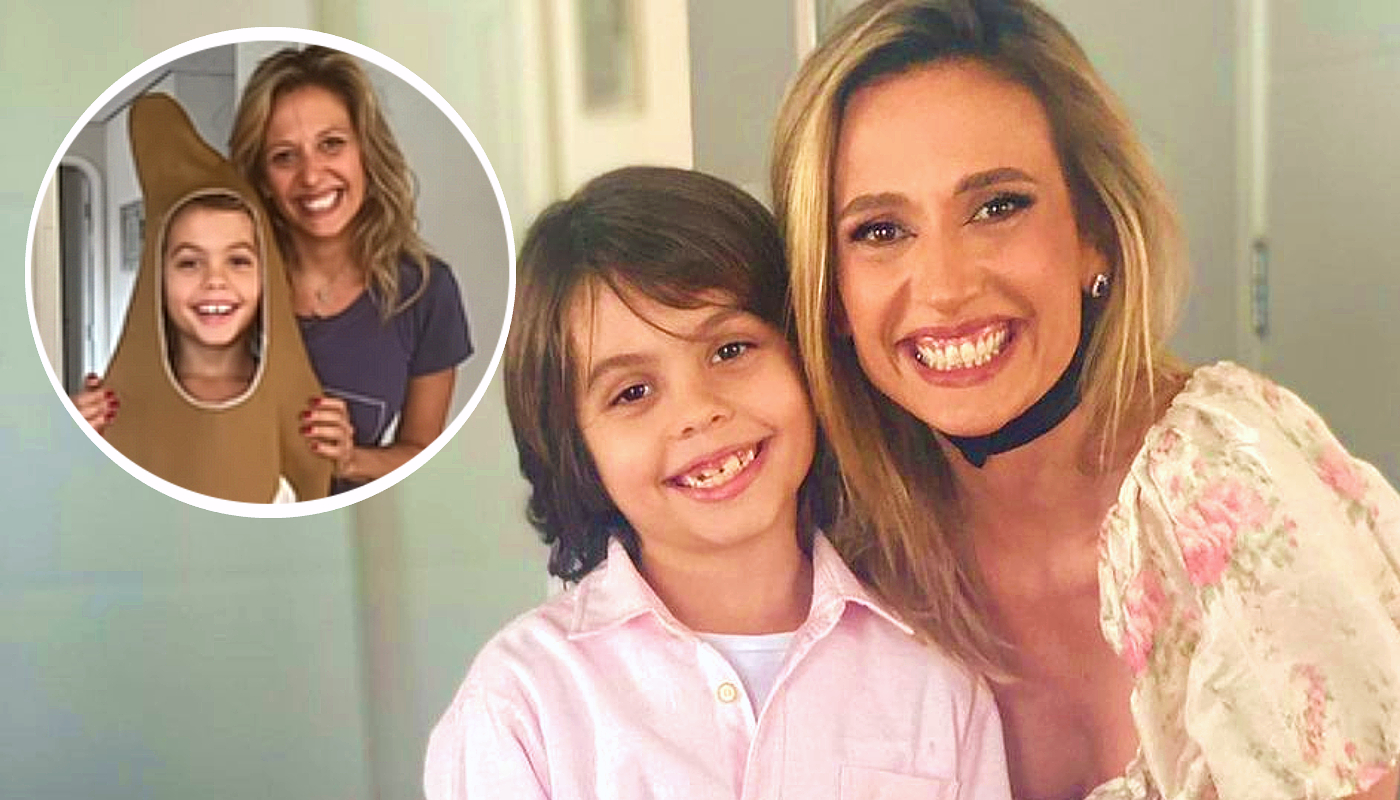 Luisa Mell se diverte com fantasia inusitada escolhida pelo filho para o Carnaval