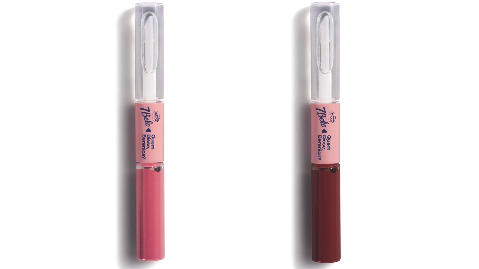 Batom Duo Gloss disponível em duas cores, avaliado em R$ 46,99.