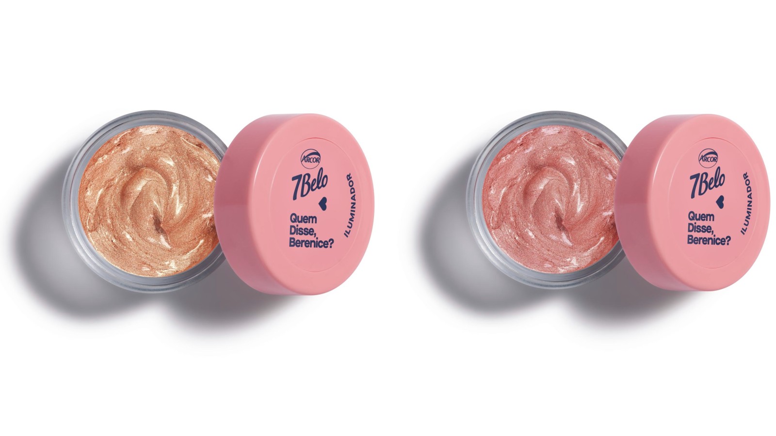 Iluminador disponível em duas cores, avaliado em R$ 42,99.