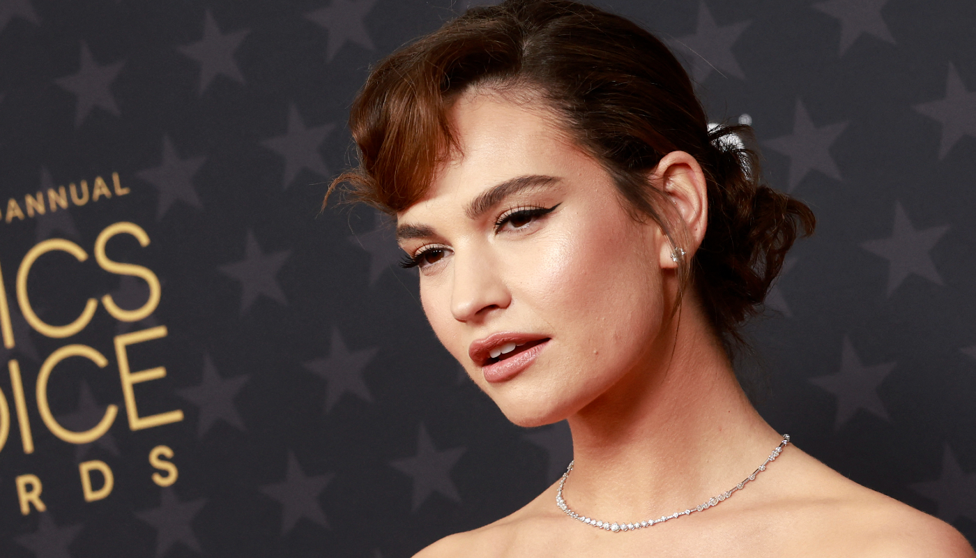 Lily James no Critics Choice Awards